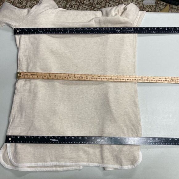 TAHARI Cardigan Ivory/Cream Hooded Long Sleeves Size XL - Picture 4 of 11